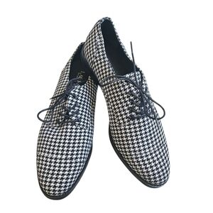 Lauren Ralph Lauren Maryna II Houndstooth Oxfords Size 8.5B